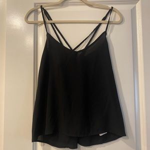 Black Hollister Top with strappy back! (Size M)